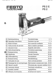 Brugsanvisning Festo PS 2 E Stiksav