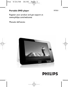 Manuale Philips PET831 Lettore DVD