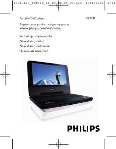 Instrukcja Philips PET940 Odtwarzacz DVD