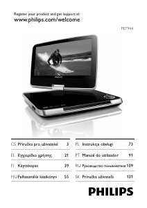 Manuál Philips PET944 Přehrávač DVD