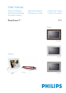 Mode d’emploi Philips 9FF2CWO Cadre photo numérique