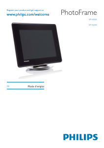 Mode d’emploi Philips SPH8208 Cadre photo numérique