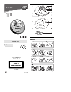 Bruksanvisning Philips AX3301 Discman