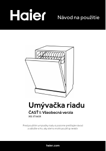 Návod Haier XIS 3T443X Umývačka riadu
