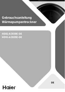 Bedienungsanleitung Haier HD80-A3939E Trockner