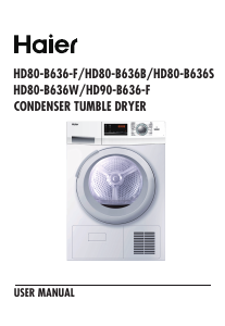 Handleiding Haier HD80-B636S Wasdroger