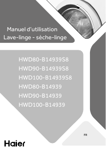 Mode d’emploi Haier HWD100-B14939S8 Lave-linge séchant