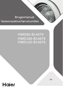 Brugsanvisning Haier HWD120-B14979 Vaske-tørremaskine