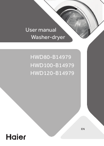 Handleiding Haier HWD120-B14979S Was-droog combinatie