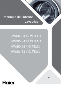 Manuale Haier HW90-B14IGITEU1 Lavatrice