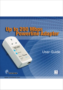 Manual Comtrend DH-10PF Powerline Adapter