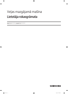 Rokasgrāmata Samsung WW90DG6U85LK Veļas mašīna