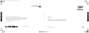 Mode d’emploi Cadillac XT5 (2017)