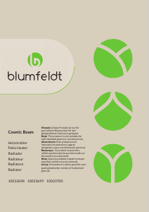 Manuale Blumfeldt 10033699 Riscaldamento esterno