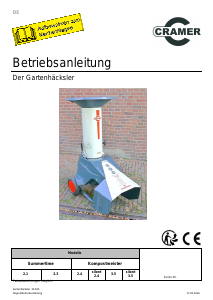 Bedienungsanleitung Cramer Kompostmeister Silent 3.5 Gartenhäcksler