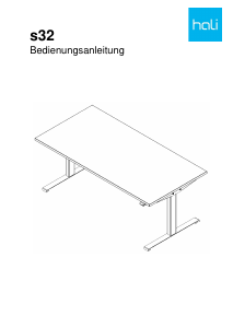 Bedienungsanleitung Hali s32 Schreibtisch
