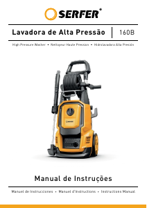 Manual Serfer 3855-160 Máquina de limpeza a alta pressão