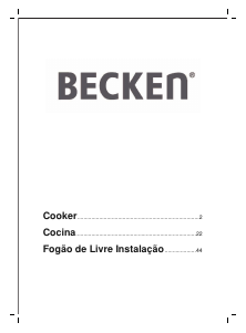 Manual Becken S 5050 IX A Fogão