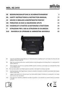 Handleiding Silva KG 2410 Contactgrill