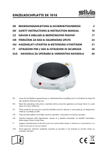 Handleiding Silva EK 1018 Kookplaat