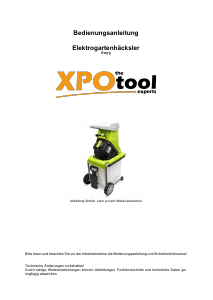 Bedienungsanleitung XPOtool 61075 Gartenhäcksler