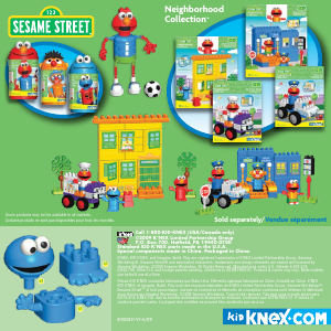 Manual K'nex set 89911 Sesame Street Sampler Cookie Monster
