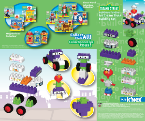 Manual K'nex set 85154 Sesame Street Ice cream truck