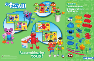 Manual K'nex set 85008 Sesame Street Cookie Monster & Hoopers store