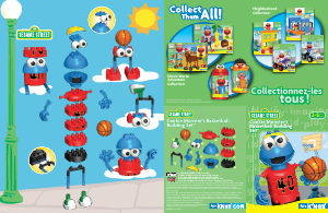 Manual K'nex set 85545 Sesame Street Cookie Monsters basketball