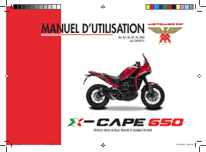 Mode d’emploi Morini X-Cape 650 (2022) Moto