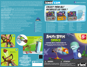 Manual K'nex set 72434 Angry Birds Lightning bird vs. Frozen helmet pig
