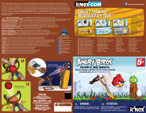 Manual K'nex set 72600 Angry Birds Redbird vs. Small minion pig