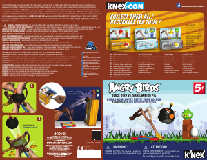 Manual K'nex set 72603 Angry Birds Black bird vs. Small minion pig