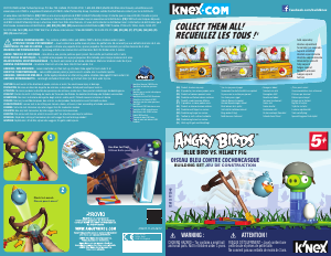 Manual K'nex set 72612 Angry Birds Blue bird vs. Helmet pig