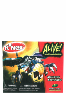 Manual K'nex set 11012 Alive! Attacking raptorium