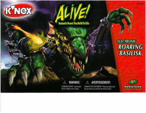 Manual K'nex set 13053 Alive! Roaring basilisk