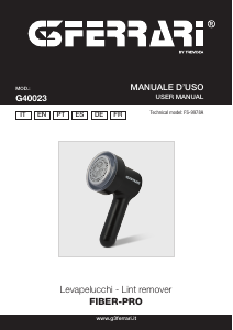 Manual de uso G3 Ferrari G40023 Fiber-Pro Quitapelusas