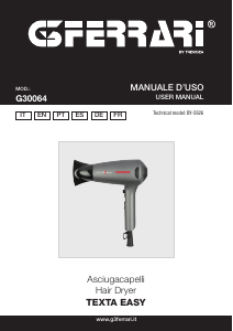 Handleiding G3 Ferrari G30064 Texta Easy Haardroger