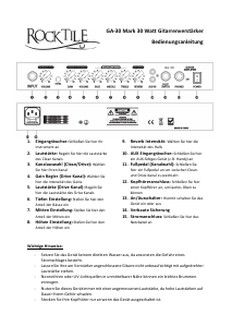 Handleiding Rocktile GA-30 Mark 30 Watt Gitaarversterker
