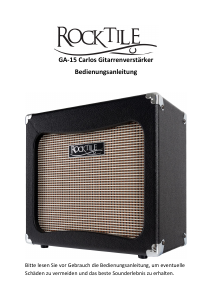 Bedienungsanleitung Rocktile GA-15 Carlos Gitarrenverstärker