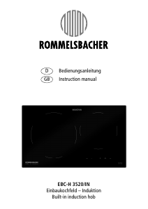 Manual Rommelsbacher EBC-H 3520/IN Hob