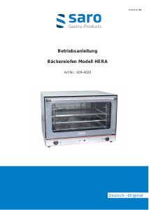 Handleiding Saro HERA Oven