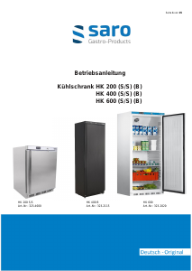 Bedienungsanleitung Saro HK 200 Kühlschrank