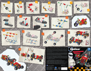 Manual K'nex set 29026 Top Gear Stigs track car & bike