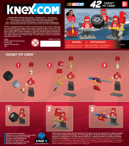 Manual K'nex set 36034 Nascar Target pit crew