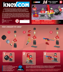 Manual K'nex set 36058 Nascar Tony Stewart pit crew