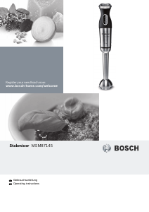 Manual Bosch MSM87145 Hand Blender