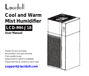 Manual Lacidoll LCD-MH-J18 Humidifier
