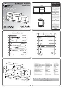 Manual Artely Rack Alaska Móvel TV