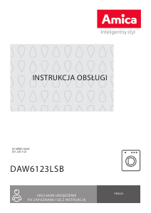 Instrukcja Amica DAW 6123 LSB Pralka